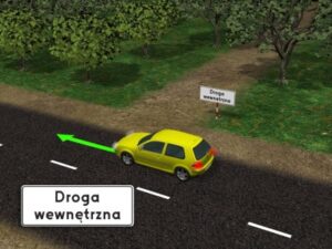 Znak "droga wewnętrzna"