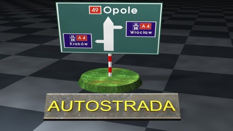 Oznakowanie wjazdu na autostradę