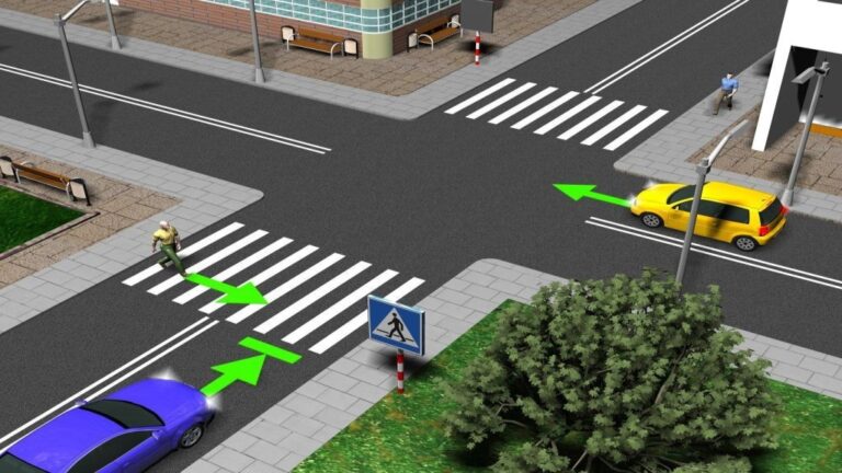 Przykład oznakowania przejścia