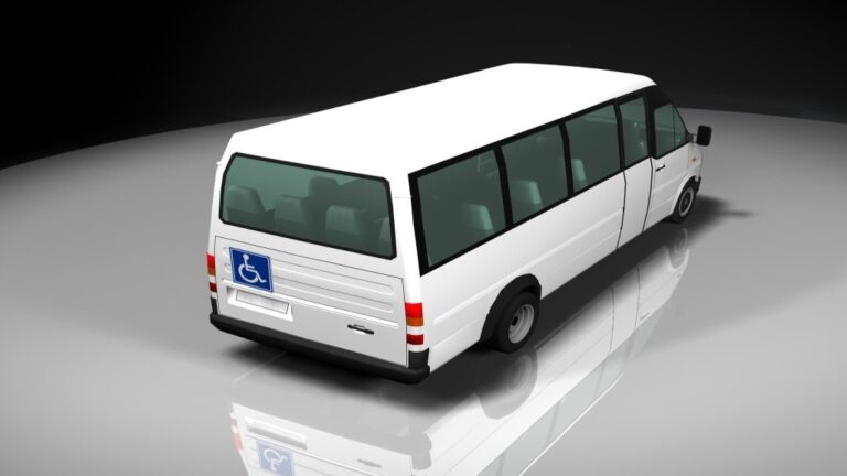 Pojazd do przewozu osób niepełnosprawnych to pojazd przeznaczony konstrukcyjnie do przewozu osób niepełnosprawnych, oznaczony z przodu i z tyłu kwadratową tablicą barwy niebieskiej, z międzynarodowym symbolem wózka inwalidzkiego barwy białej.